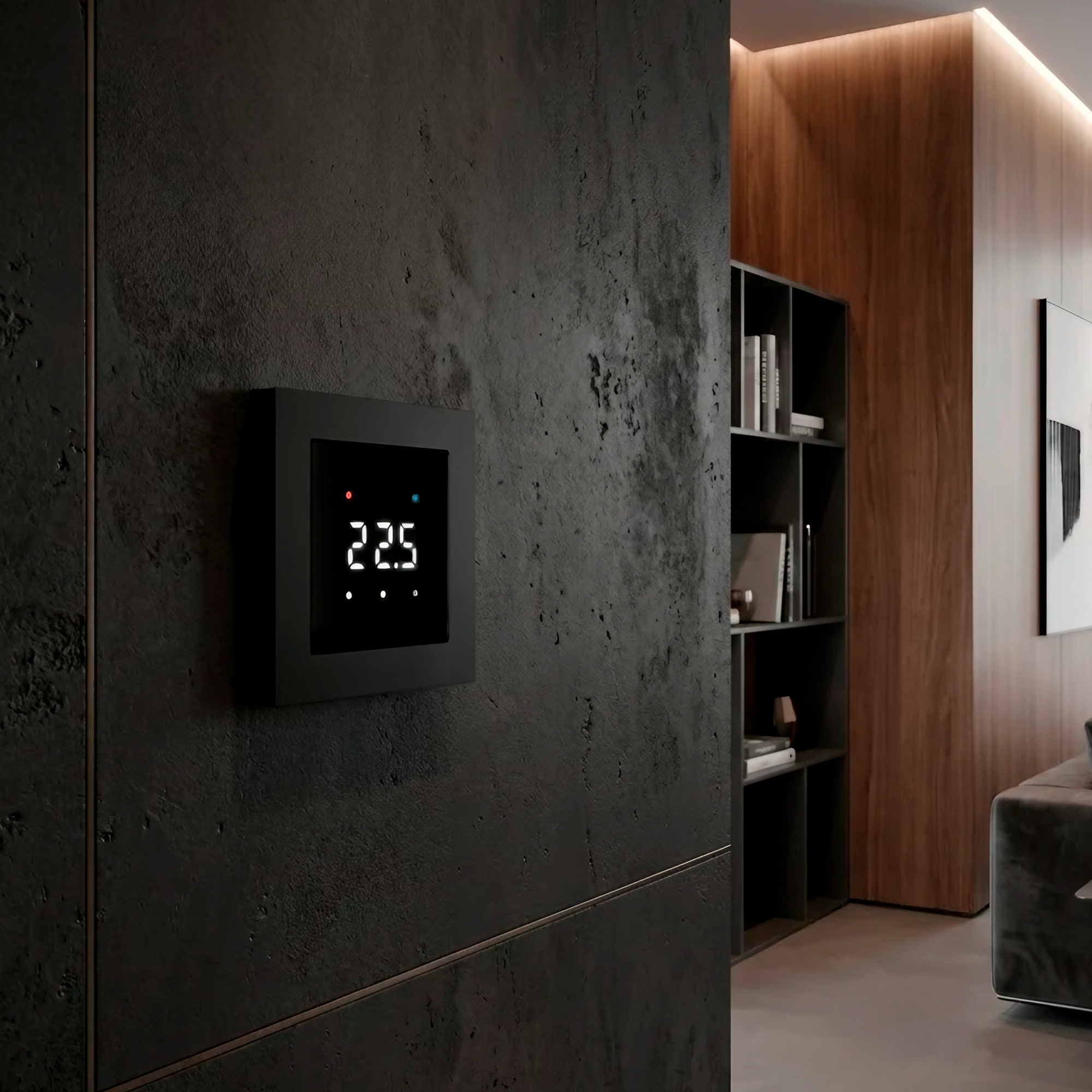 Smart Thermostat — AtlasDesign black
